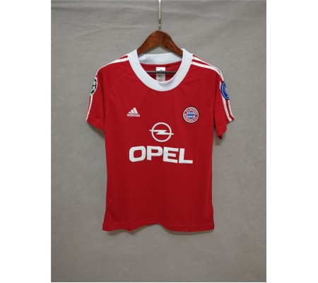 Bayern Munich 01/02 Home Red Soccer Jersey